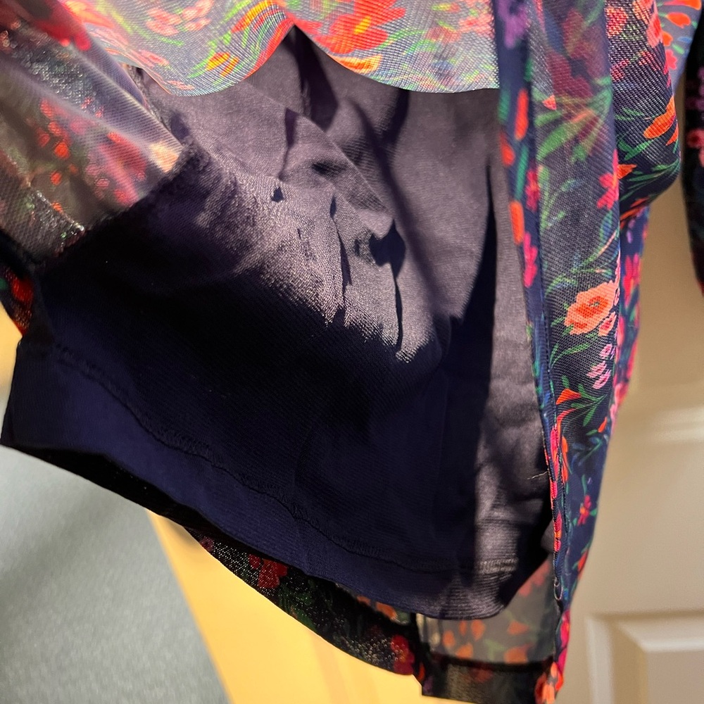 Mesh Ruched Blouse - Picture 7 of 8